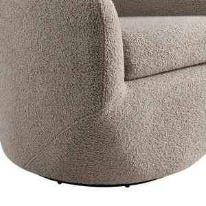 Dior Swivel Chair in Feather Tan