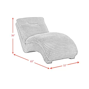 Dominick II Chaise in Masis Cocoa