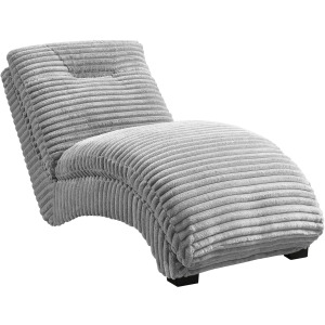 Dominick II Chaise in Masis Silver