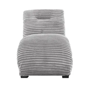 Dominick II Chaise in Masis Silver