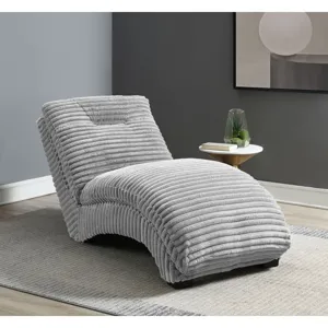 Dominick II Chaise in Masis Silver