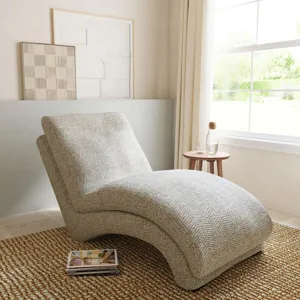 Dominick II Chaise in Zaftag Dove