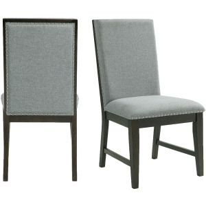 Donovan Upholstery Side Chair Dark (2 Per Pack)
