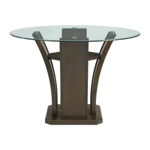 Dapper Round Counter Height Dining Table in Walnut