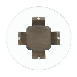 Dapper Round Counter Height Dining Table in Walnut