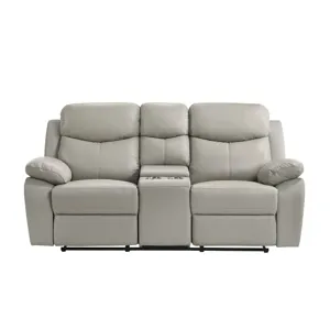 Dryden Power Motion Loveseat W/Console in Aviarah Silver