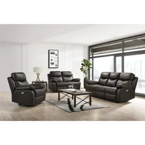 Dryden Power Motion Loveseat W/Console in Aviarah Brown