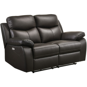 Dryden Power Motion Loveseat W/Console in Aviarah Brown