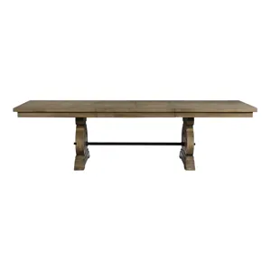 Stone Dining Table Gray Finish