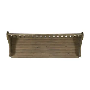 Stone Pew Bench Gray Finish