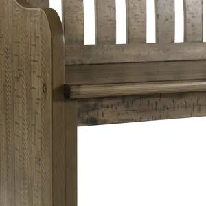 Stone Pew Bench Gray Finish