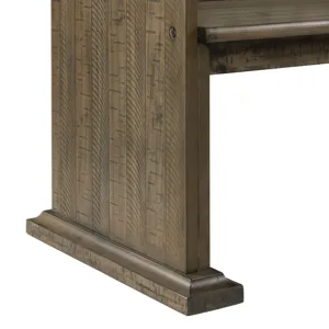 Stone Pew Bench Gray Finish