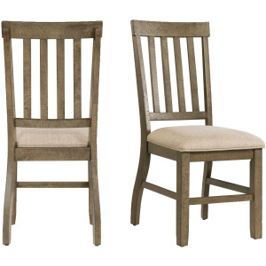Stone Side Chair Gray Finish