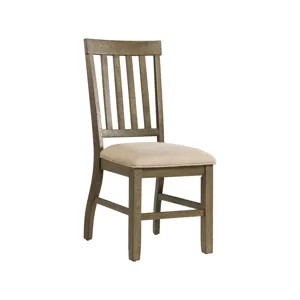 Stone Side Chair Gray Finish (2 Per Pack)