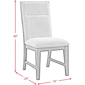 Axel 5 PC Dining Set in Light Grey Top / Espresso