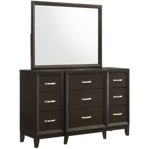 Beaumont Dresser & Mirror in Merlot