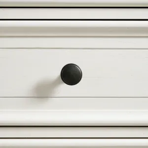 Eastwood Youth Dresser and Mirror Set in Brown and Off-White