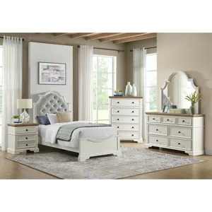 Eastwood Youth Twin UPH Bed in Off-White