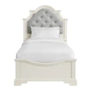 Eastwood Youth Twin UPH Bed in Off-White