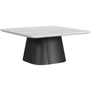 Edison Coffee Table in White and Black