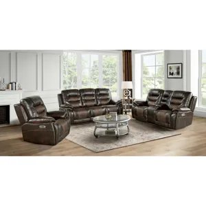 El Camino Power Motion Recliner with Power Headrest in Marietta Brown