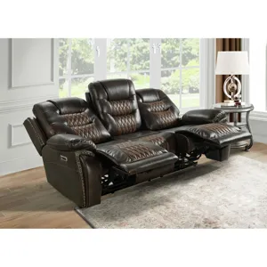 El Camino Power Motion Sofa with Power Headrest in Marietta Brown