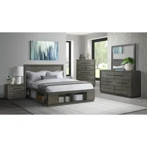 Elation King Storage Bed with Cubbies