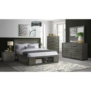 Elation King Storage Bed Complete (Four Dr Storage)