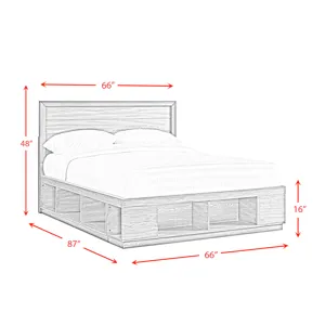 Elation King Storage Bed Complete (Cubby Storage)