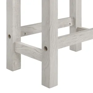 Eleanor Bar Table Single Pack (1 Tables + 3 Stools) in White