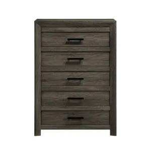 Eleanor 5-Drawer Chest in Mocha Grey