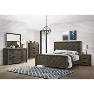 Eleanor King Bed in Mocha Grey