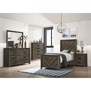Eleanor Twin Bed in Mocha Grey