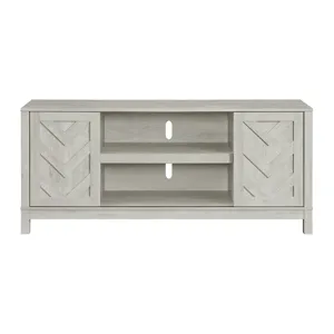 Eleanor 60\" TV Stand with Sliding Door in White