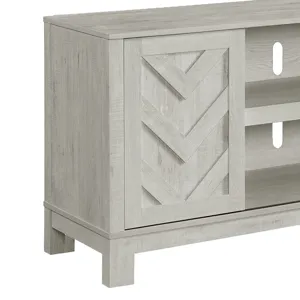 Eleanor 60\" TV Stand with Sliding Door in White