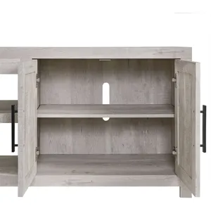 Eleanor 82" TV Console without Fireplace Insert in White