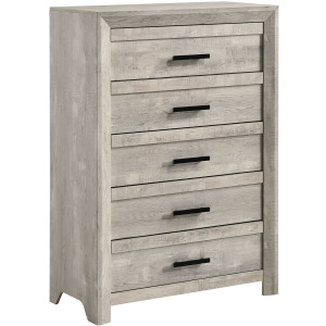Eleanor 5-Drawer Chest in White
