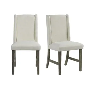 Eleanor Dining Side Chair with Heirloom Fabric in Mocha Grey (2 Per Carton)