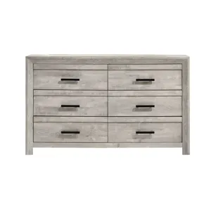 Eleanor 6-Drawer Dresser in White