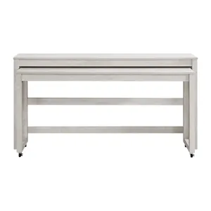 Eleanor Nesting Bar Table Single Pack (2 Tables + 3 Stools) in White