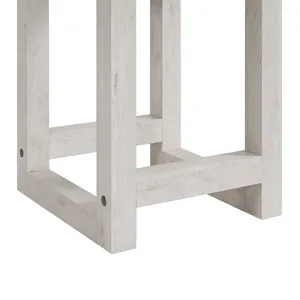 Eleanor Nesting Bar Table Single Pack (2 Tables + 3 Stools) in White