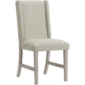 Eleanor Dining Side Chair with Heirloom Fabric in White