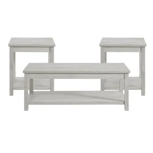 Eleanor Three Pack Occasional Set in White