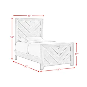 Eleanor Twin Bed in Mocha Grey