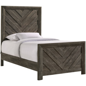 Eleanor Twin Bed in Mocha Grey