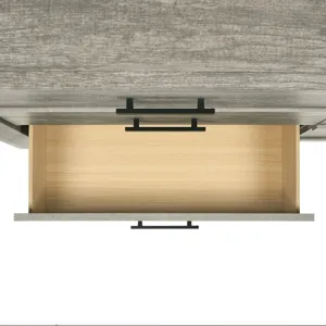 Ellen Dresser & Mirror Set Grey