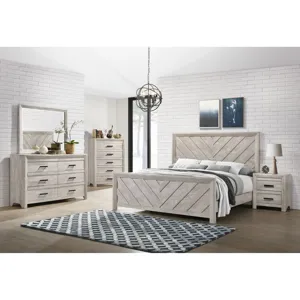 Ellen Queen Bed White