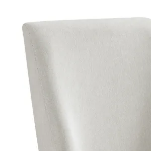 Elma Dining Side Chair with White Fabric in Almond (2 Per Carton)