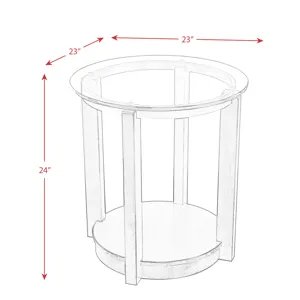 Elsa End Table DARK 3A packaging