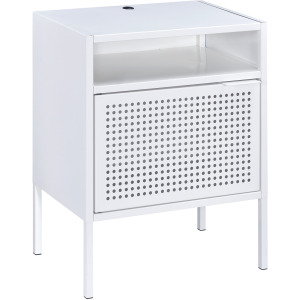 Ember Nightstand (C-1094) WHITE NIGHTSTAND W/ USB